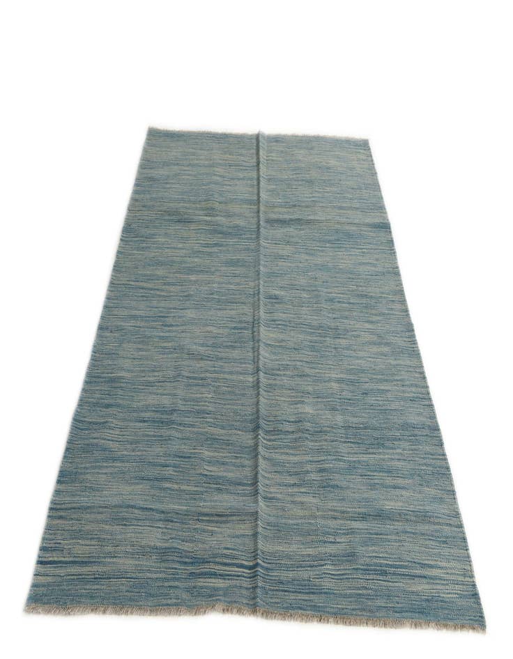 Detail image of  4' 10 x 6' 7  Hand Woven Kilim Modern Wool Rug