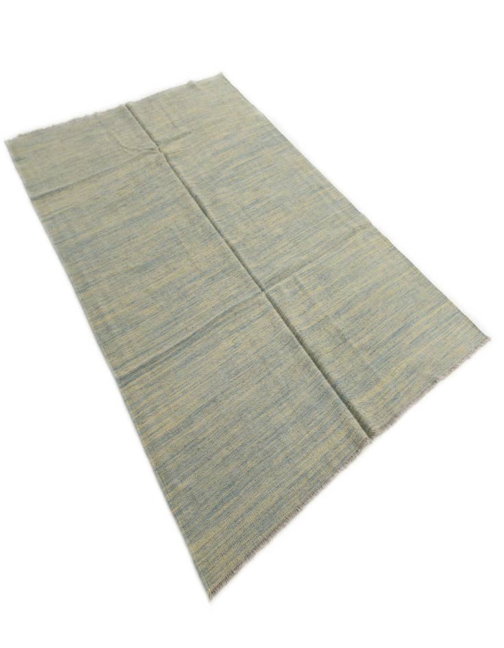 Detail image of  5' 6 x 8' 2  Hand Woven Kilim Modern Wool Rug