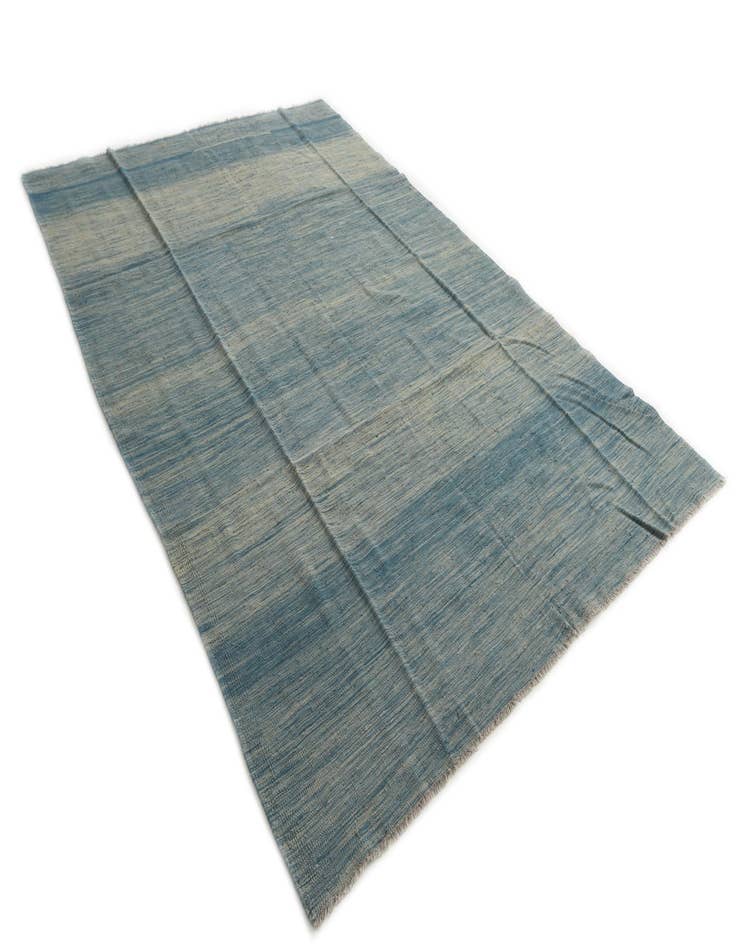 Detail image of  6' 7 x 9' 10  Hand Woven Kilim Modern Wool Rug