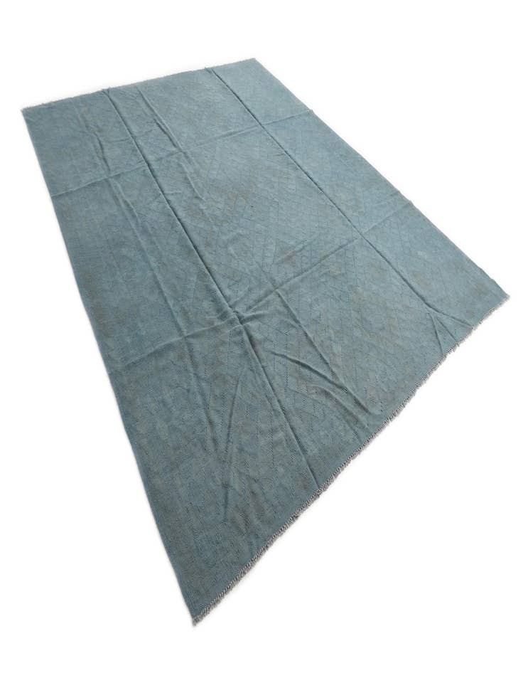 Detail image of  8' 1 x 9' 8  Hand Woven Kilim Modern Wool Rug