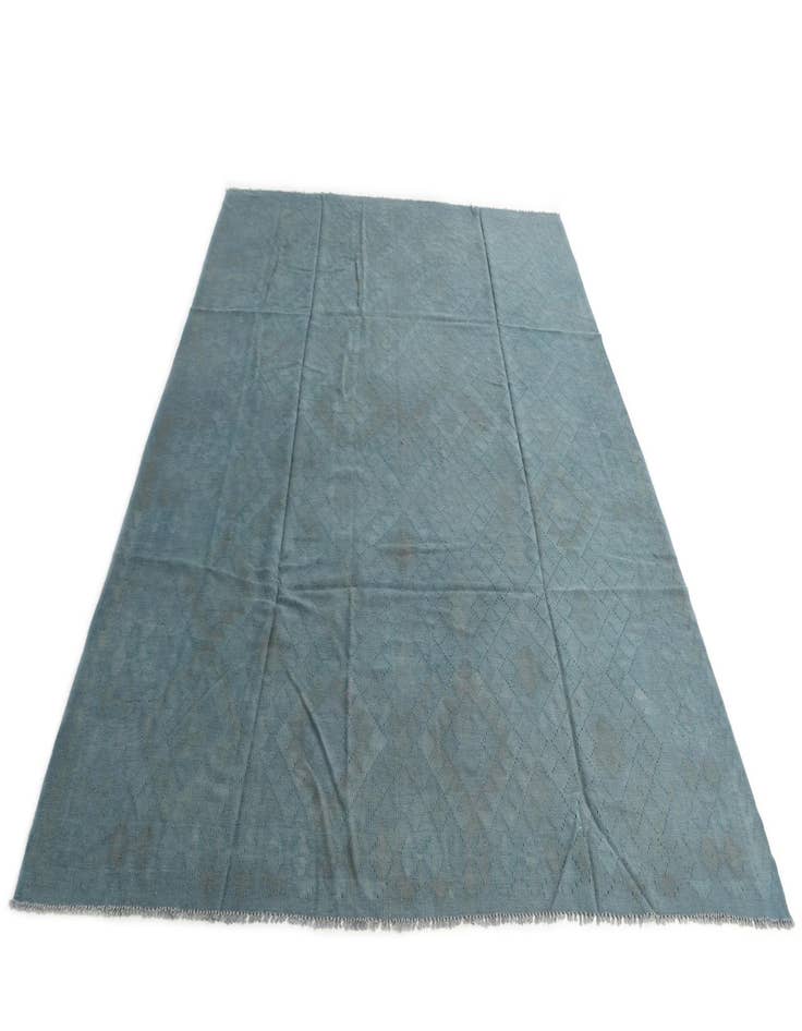 Detail image of  8' 1 x 9' 8  Hand Woven Kilim Modern Wool Rug