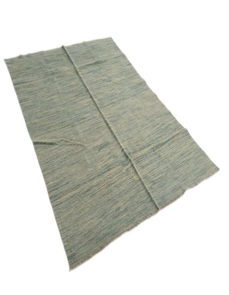 Detail image of  5' x 6' 7  Hand Woven Kilim Modern Wool Rug