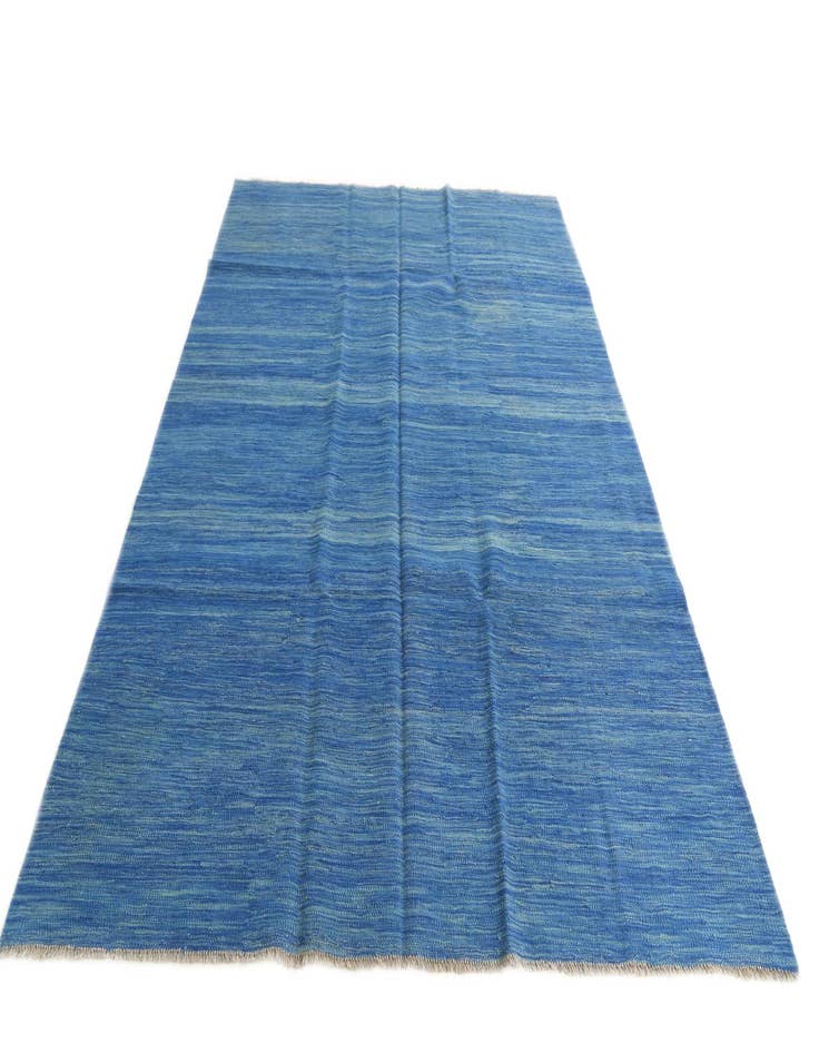 Detail image of  5' 9 x 8'  Hand Woven Kilim Modern Wool Rug