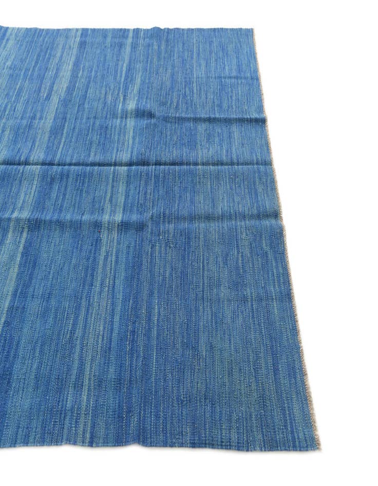 Detail image of  5' 9 x 8'  Hand Woven Kilim Modern Wool Rug