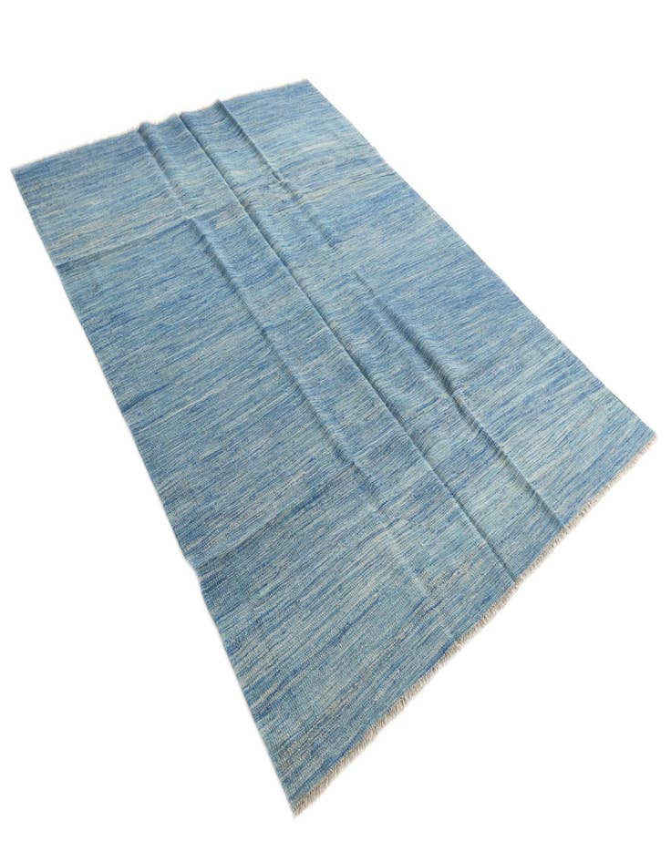 Detail image of  5' 7 x 7' 9  Hand Woven Kilim Modern Wool Rug