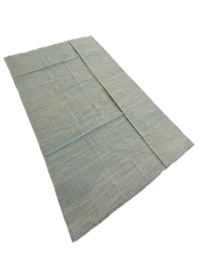 Detail image of  5' 4 x 8'  Hand Woven Kilim Modern Wool Rug