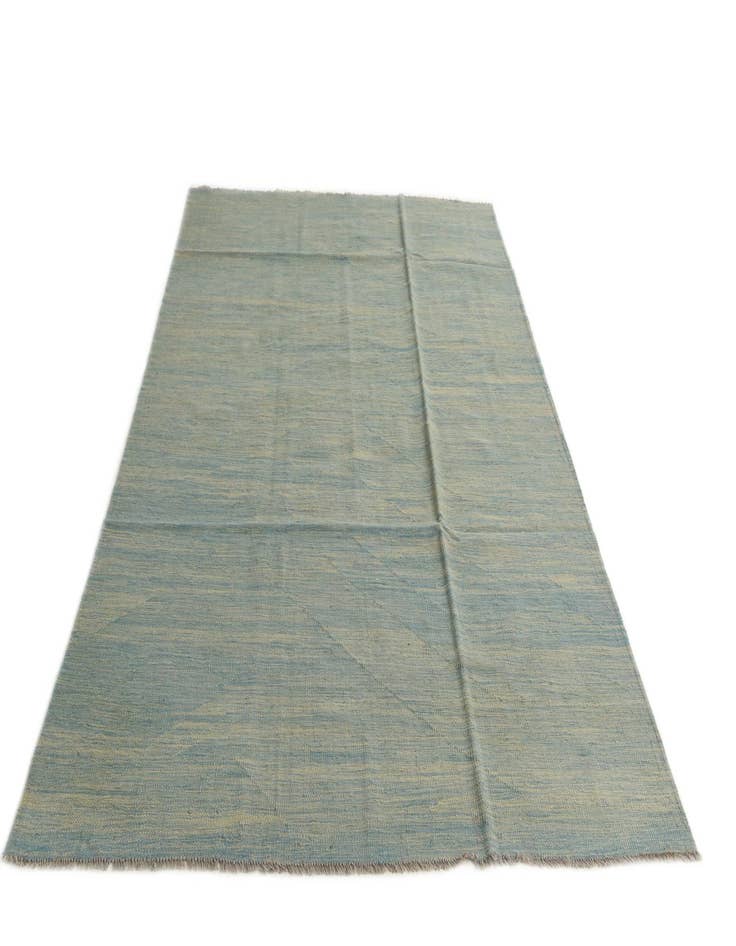 Detail image of  5' 4 x 8'  Hand Woven Kilim Modern Wool Rug