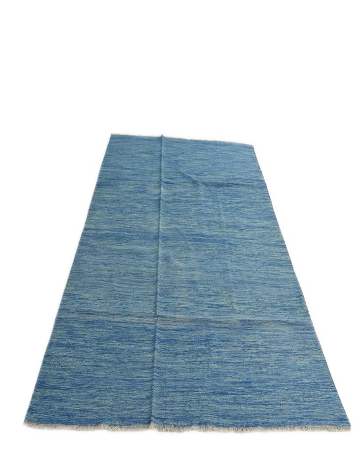 Detail image of  5' 9 x 8'  Hand Woven Kilim Modern Wool Rug