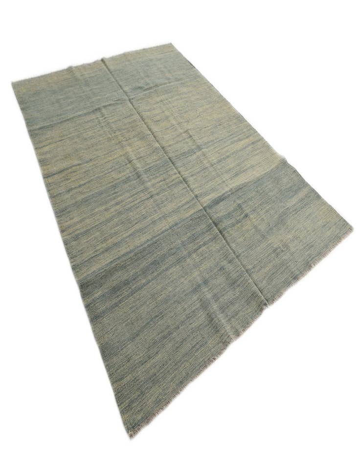 Detail image of  6' x 8'  Hand Woven Kilim Modern Wool Rug