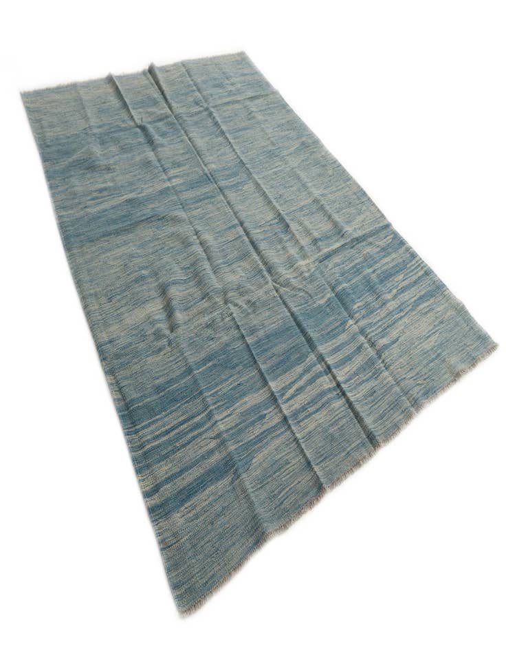 Detail image of  5' 10 x 8'  Hand Woven Kilim Modern Wool Rug