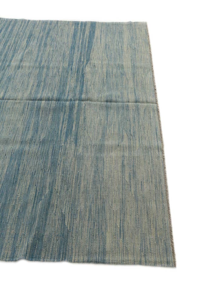 Detail image of  5' 6 x 8'  Hand Woven Kilim Modern Wool Rug