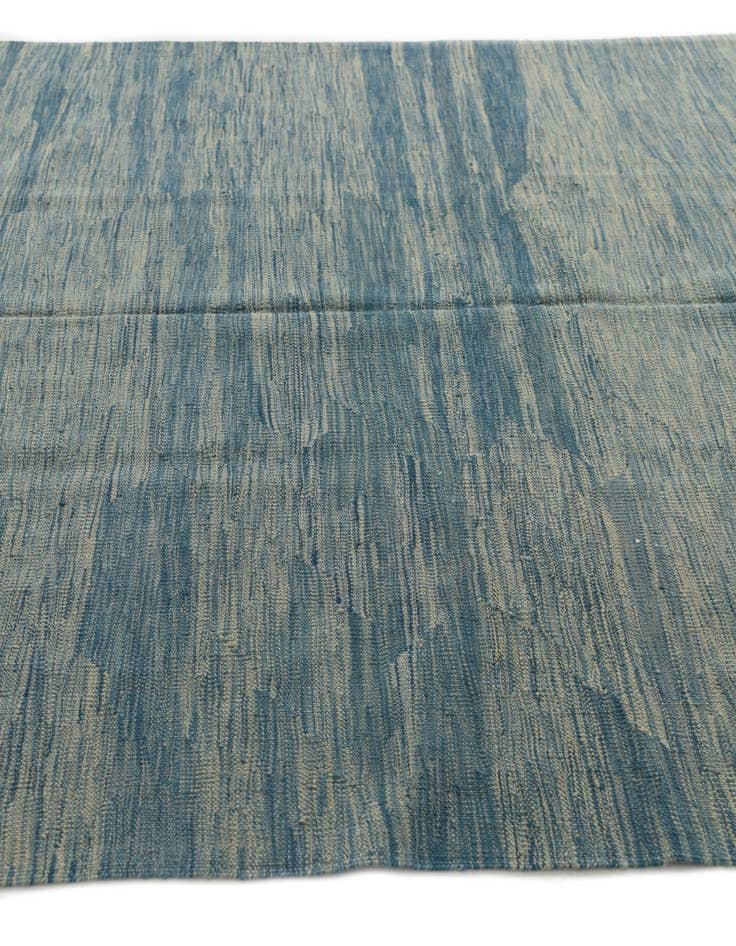 Detail image of  5' 6 x 8'  Hand Woven Kilim Modern Wool Rug