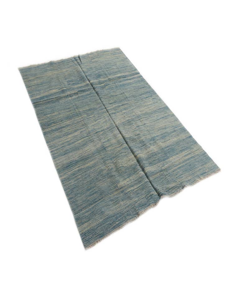 Detail image of  5' x 6' 6  Hand Woven Kilim Modern Wool Rug