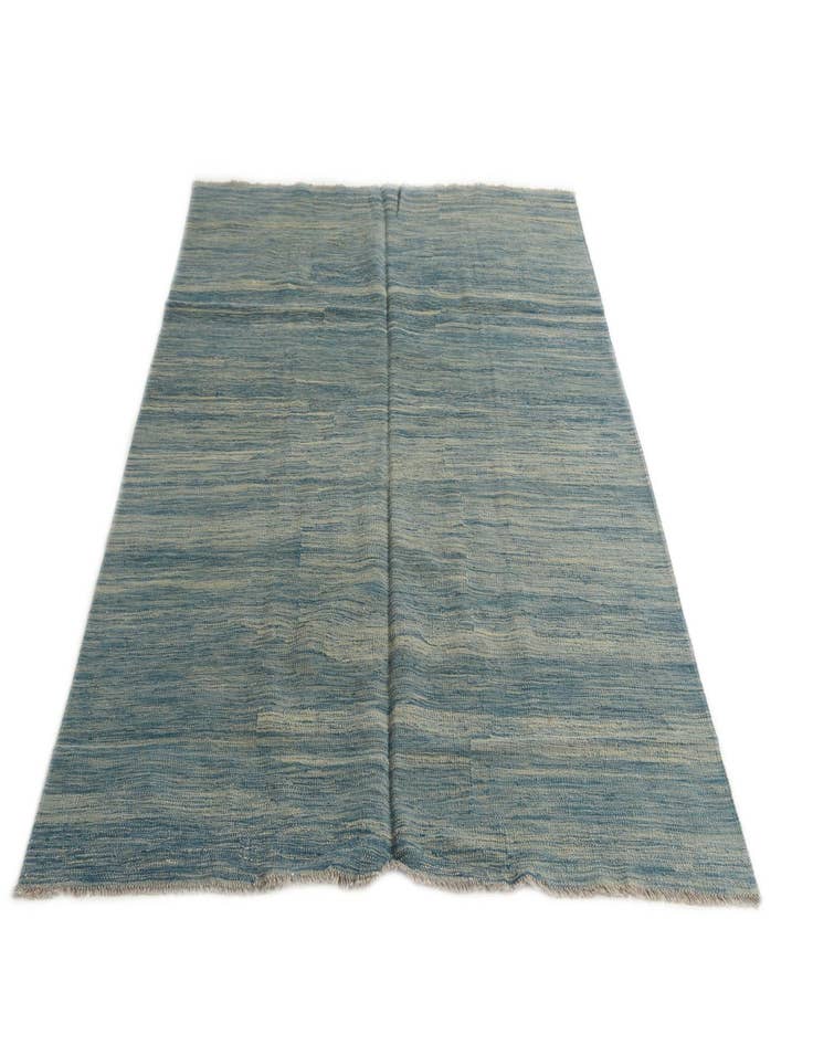 Detail image of  5' x 6' 6  Hand Woven Kilim Modern Wool Rug