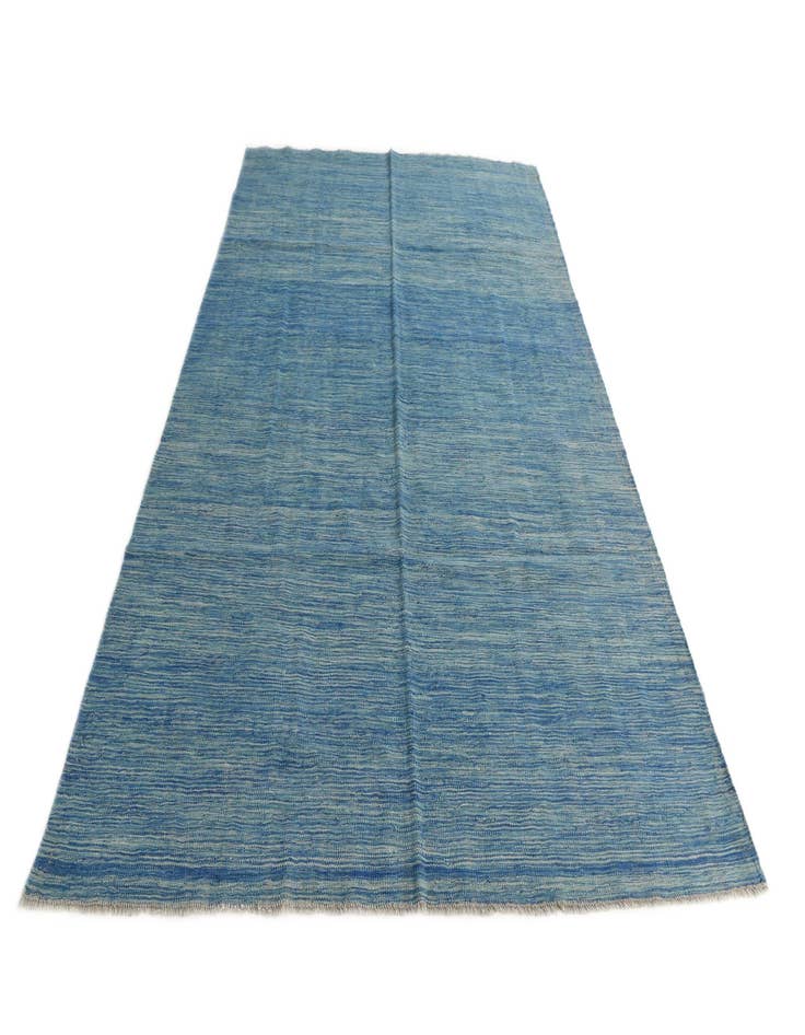 Detail image of  5' 7 x 8'  Hand Woven Kilim Modern Wool Rug