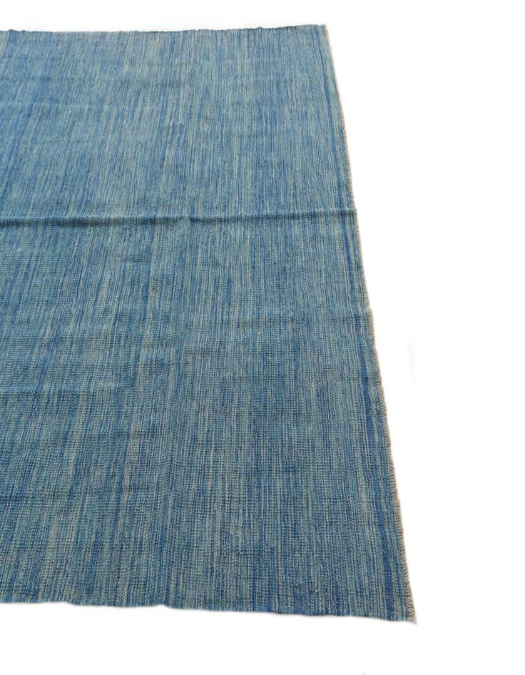 Detail image of  5' 7 x 8'  Hand Woven Kilim Modern Wool Rug