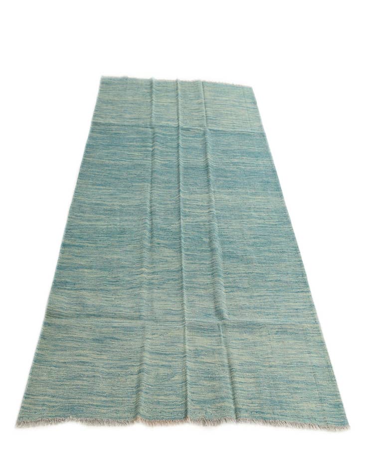 Detail image of  4' 10 x 6' 6  Hand Woven Kilim Modern Wool Rug