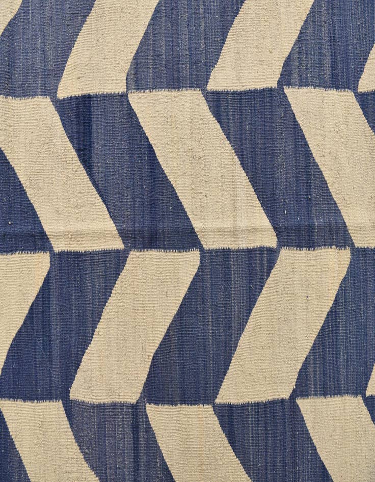 Detail image of  10' 7 x 12' 8  Hand Woven Kilim Modern Wool Rug