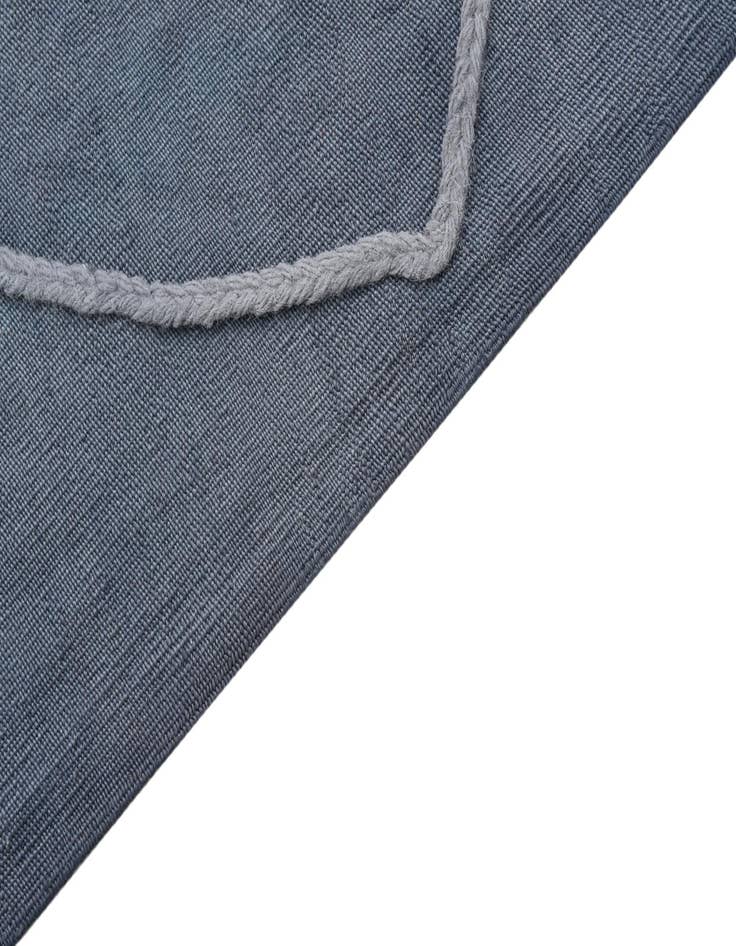 Detail image of  4' 8 x 6' 8  Hand Woven Kilim Modern Wool Rug