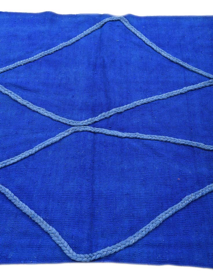 Detail image of  3' 4 x 5' 1  Hand Woven Kilim Modern Wool Rug