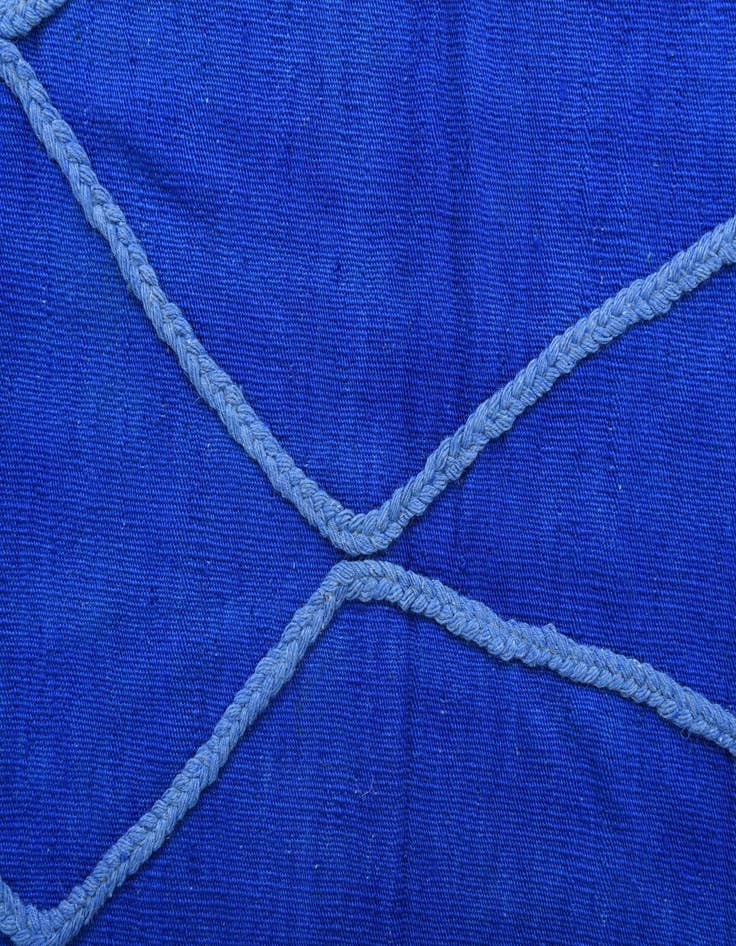 Detail image of  3' 4 x 5' 1  Hand Woven Kilim Modern Wool Rug