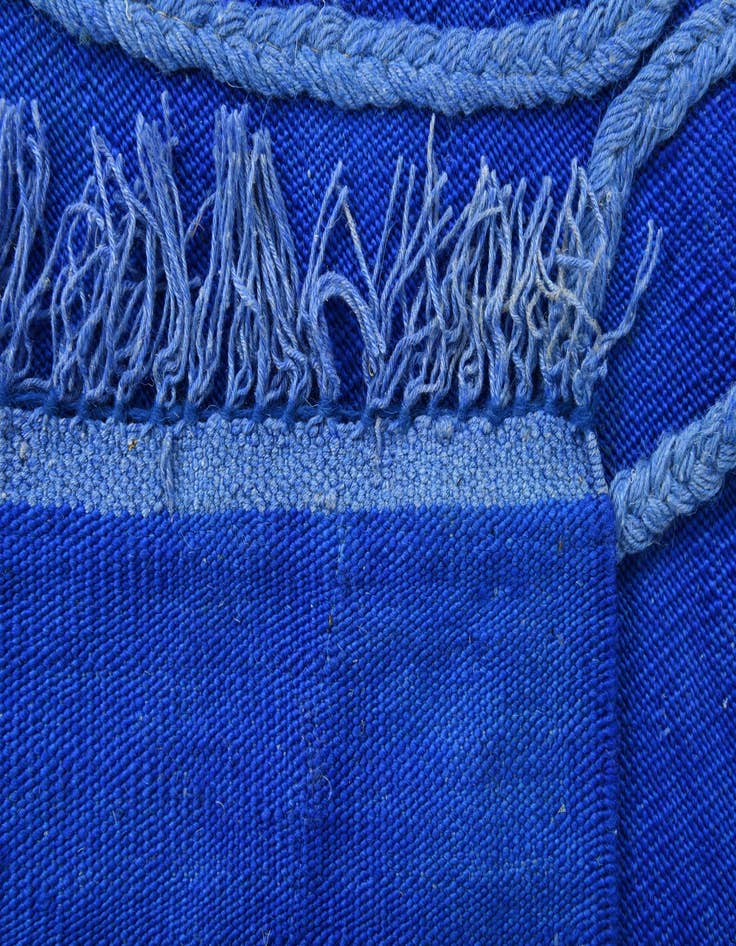 Detail image of  3' 4 x 5' 1  Hand Woven Kilim Modern Wool Rug