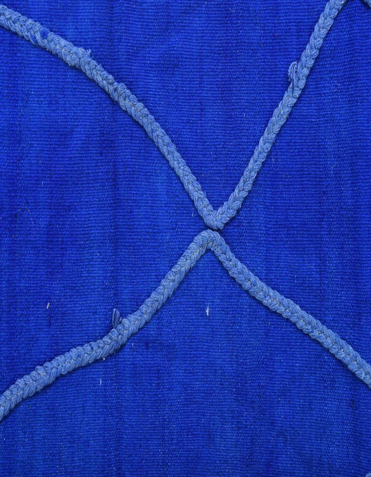 Detail image of  3' 4 x 5'  Hand Woven Kilim Modern Wool Rug