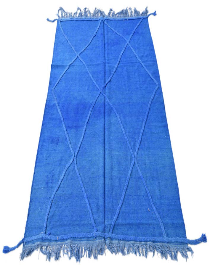 Detail image of  4' 1 x 6' 2  Hand Woven Kilim Modern Wool Rug