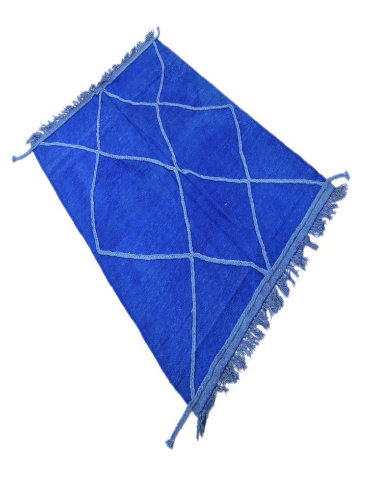 Detail image of  3' 5 x 5' 2  Hand Woven Kilim Modern Wool Rug