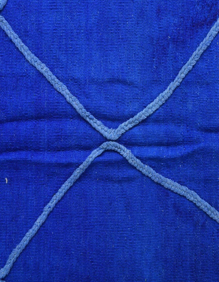 Detail image of  3' 5 x 5' 2  Hand Woven Kilim Modern Wool Rug