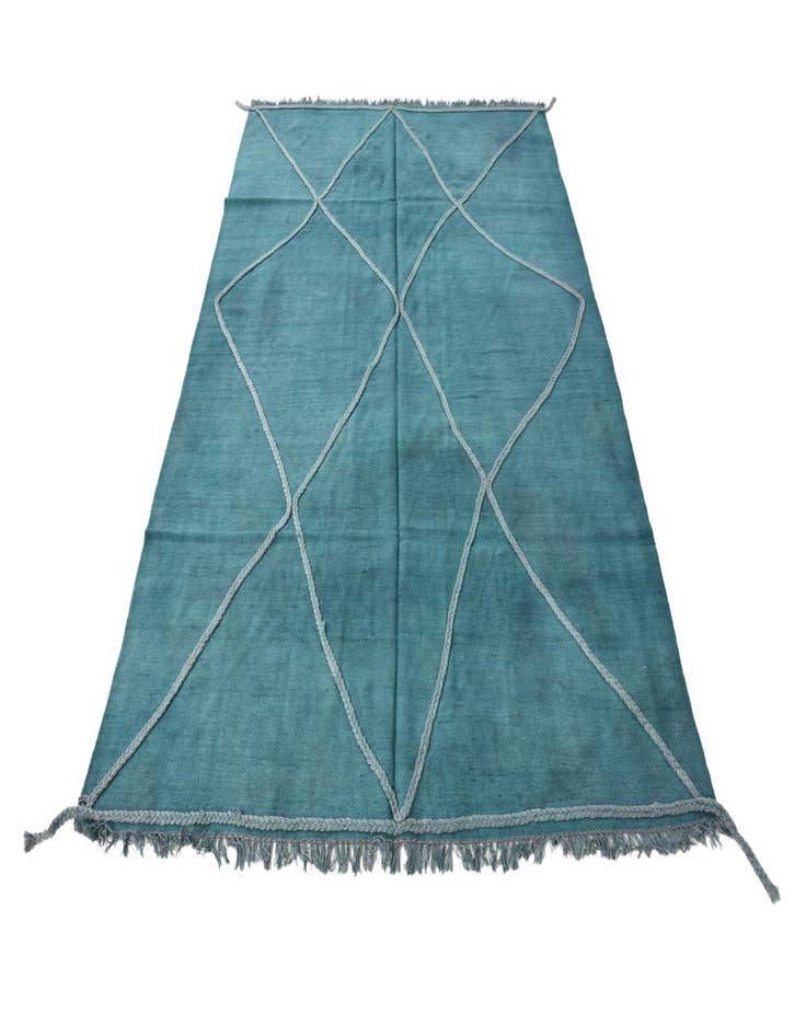 Detail image of  5' 5 x 7' 8  Hand Woven Kilim Modern Wool Rug