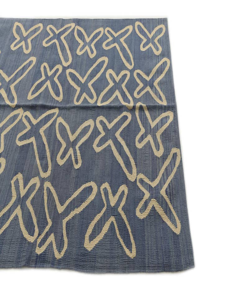 Detail image of  5' 3 x 6' 5  Hand Woven Kilim Modern Wool Rug