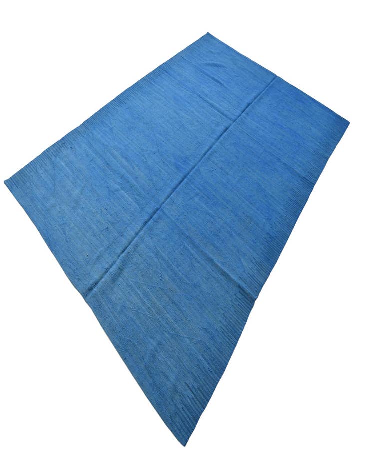 Detail image of  6' 9 x 9' 9  Hand Woven Kilim Modern Wool Rug