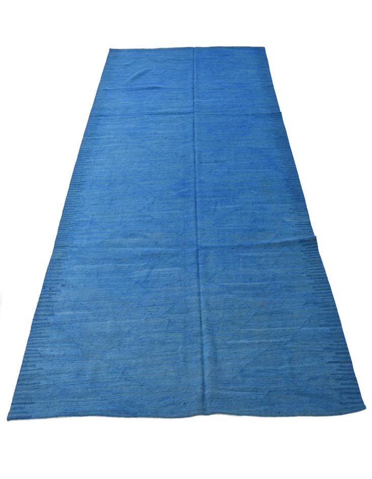 Detail image of  6' 9 x 9' 9  Hand Woven Kilim Modern Wool Rug