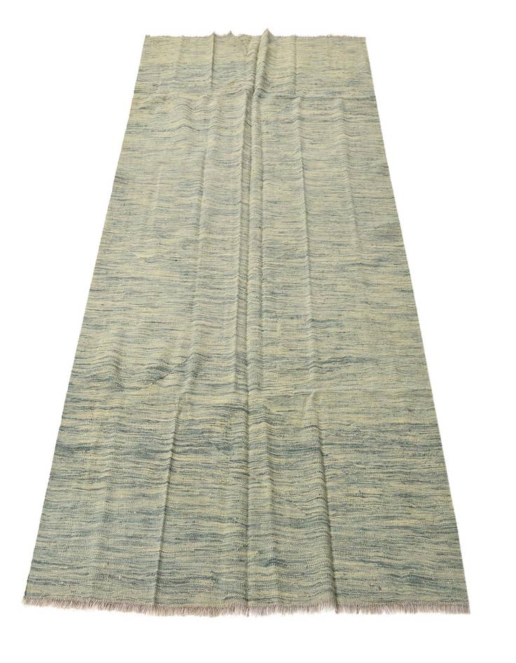 Detail image of  4' 10 x 6' 6  Hand Woven Kilim Modern Wool Rug