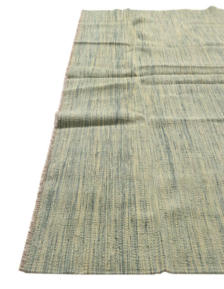 Detail image of  4' 10 x 6' 6  Hand Woven Kilim Modern Wool Rug