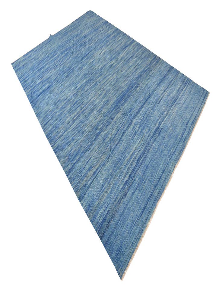 Detail image of  6' 7 x 9' 10  Hand Woven Kilim Modern Wool Rug