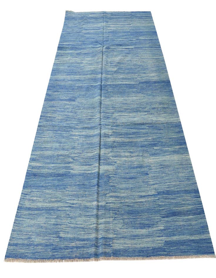 Detail image of  6' 6 x 10'  Hand Woven Kilim Modern Wool Rug