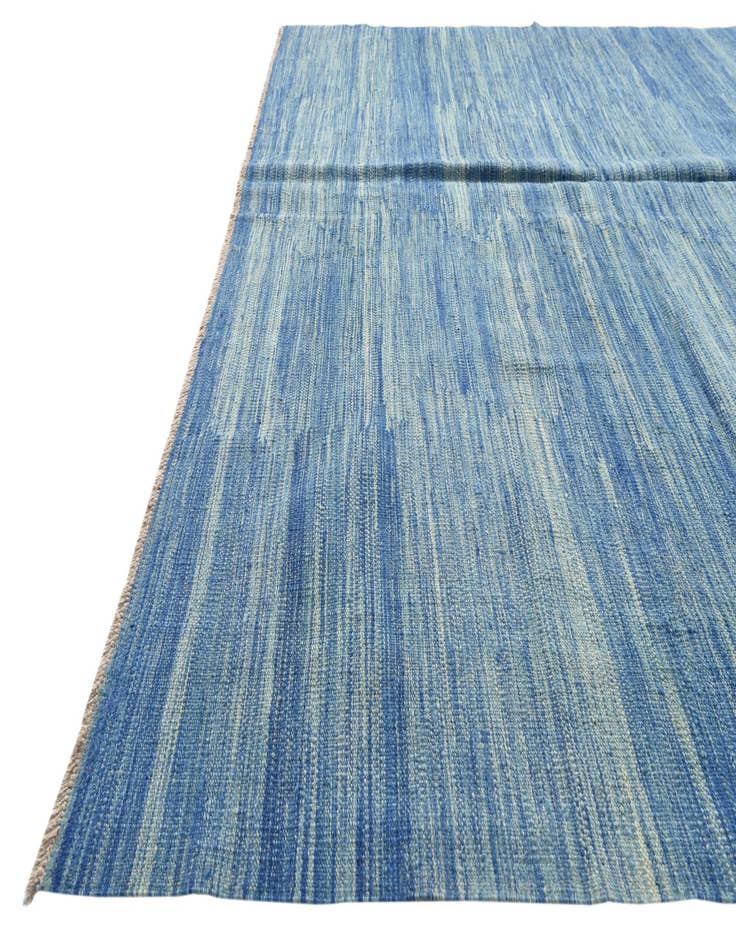 Detail image of  6' 6 x 10'  Hand Woven Kilim Modern Wool Rug