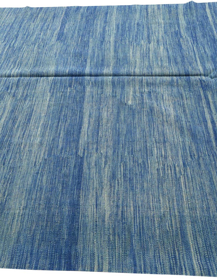 Detail image of  6' 6 x 10'  Hand Woven Kilim Modern Wool Rug