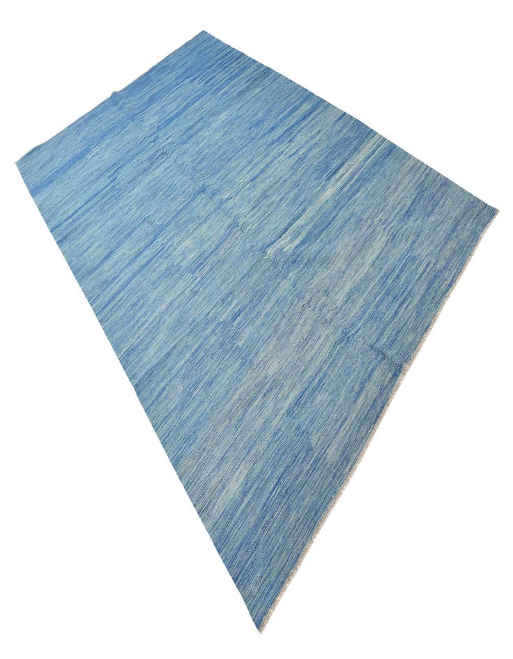 Detail image of  6' 6 x 10'  Hand Woven Kilim Modern Wool Rug