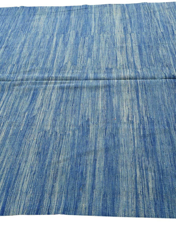 Detail image of  6' 7 x 9' 10  Hand Woven Kilim Modern Wool Rug