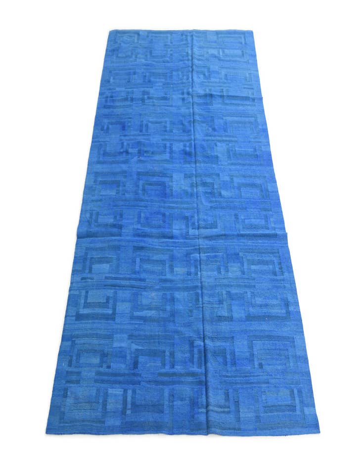 Detail image of  6' 4 x 9' 5  Hand Woven Kilim Modern Wool Rug