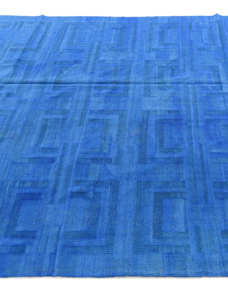 Detail image of  6' 4 x 9' 5  Hand Woven Kilim Modern Wool Rug