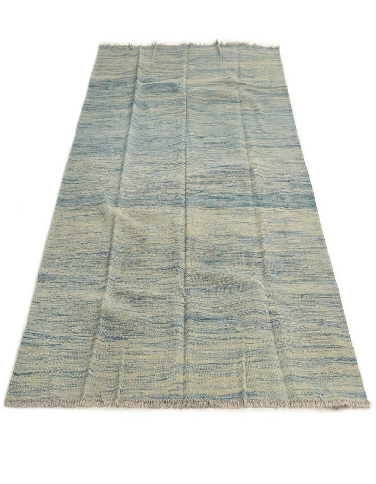 Detail image of  4' 2 x 6' 4  Hand Woven Kilim Modern Wool Rug