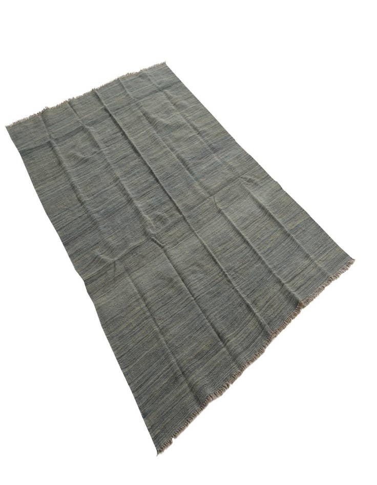 Detail image of  5' 5 x 8'  Hand Woven Kilim Modern Wool Rug