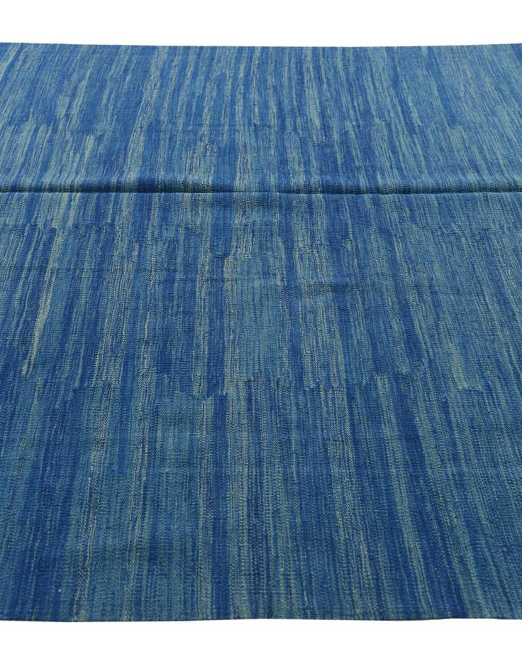 Detail image of  6' 6 x 10'  Hand Woven Kilim Modern Wool Rug