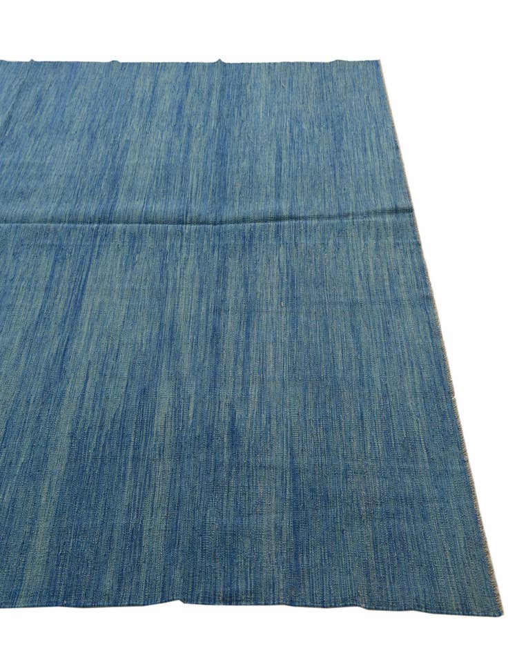 Detail image of  6' 8 x 10'  Hand Woven Kilim Modern Wool Rug