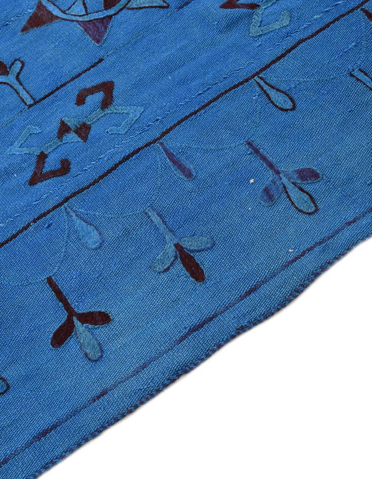 Detail image of  6' x 7' 3  Hand Woven Kilim Modern Wool Rug