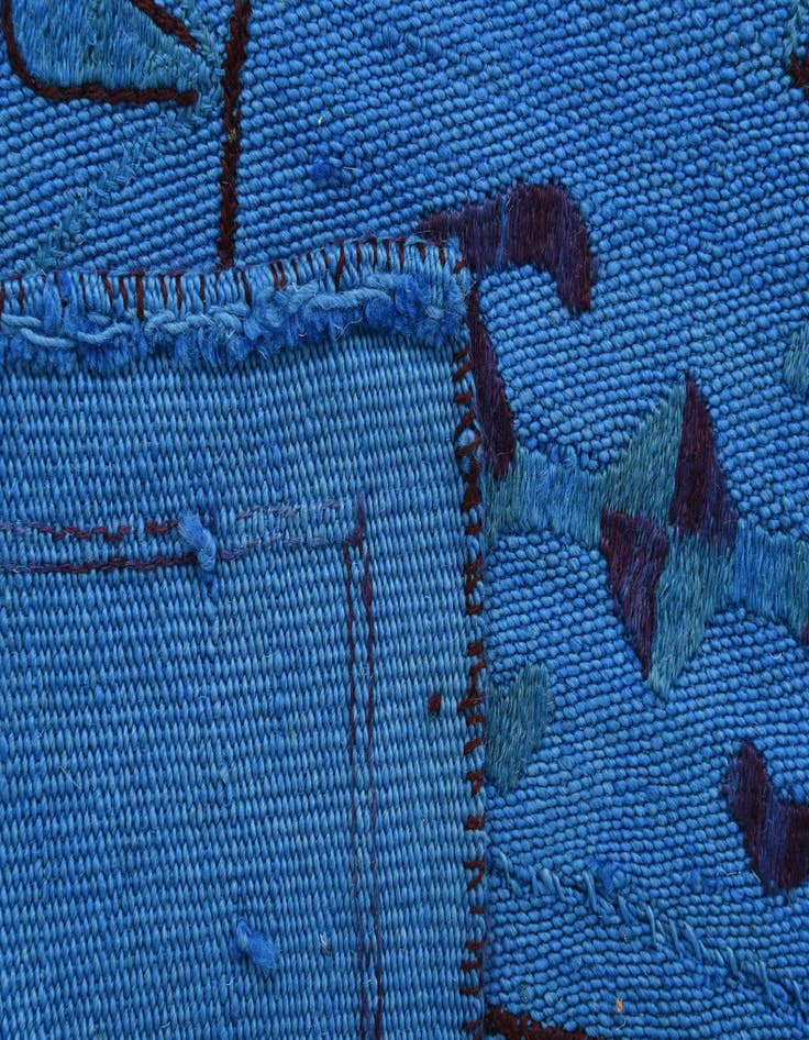 Detail image of  6' x 7' 3  Hand Woven Kilim Modern Wool Rug